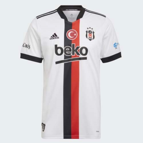 Tailandia Camiseta Besiktas 1ª Kit 2021 2022 Blanco